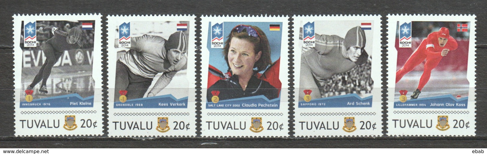 Tuvalu - MNH Set 4 - WINTER OLYMPICS SOCHI 2014 - Winter 2014: Sotchi