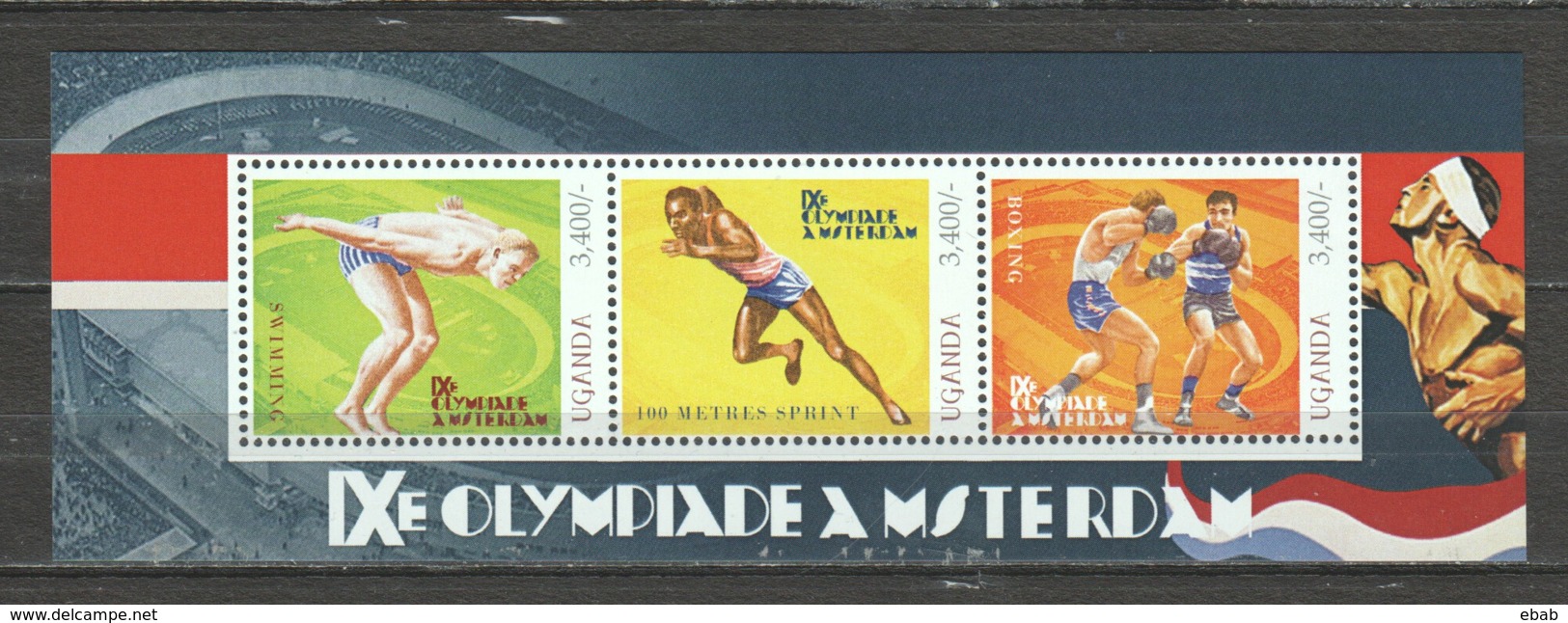 Uganda - MNH Sheet 2 SUMMER OLYMPICS AMSTERDAM 1928 - Zomer 1928: Amsterdam