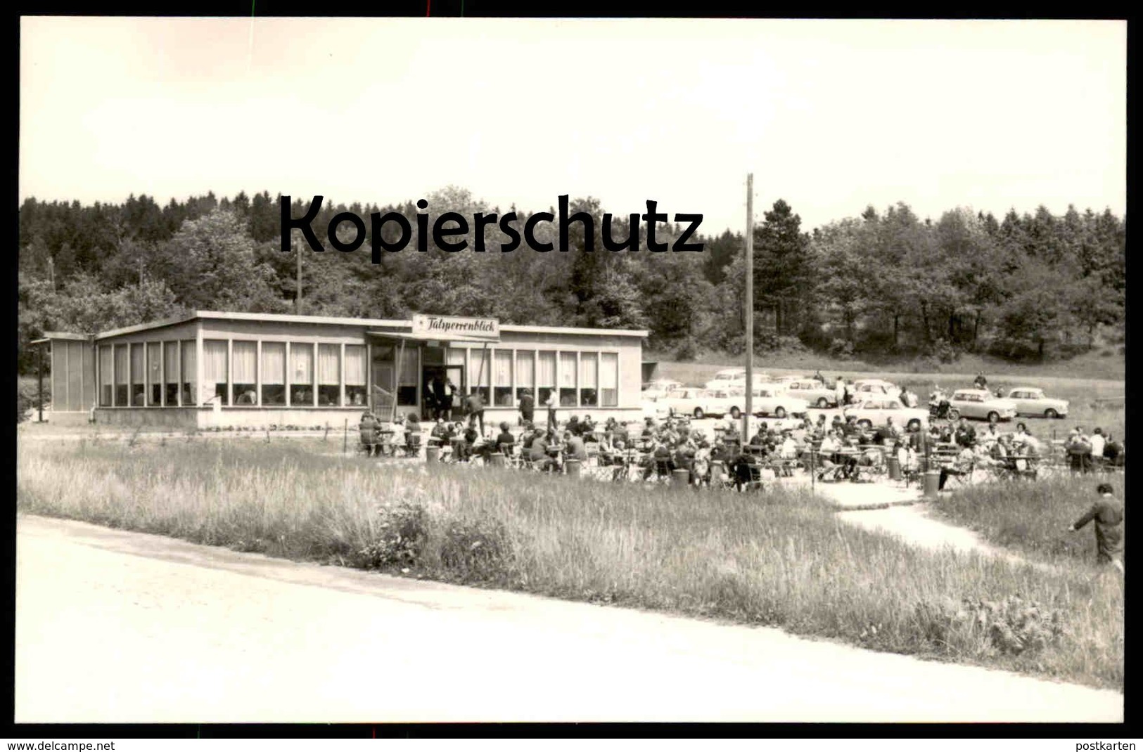 ÄLTERE POSTKARTE TALSPERRE PÖHL KONSUM GASTSTÄTTE TALSPERRENBLICK KREIS PLAUEN VOGTLAND Barrage Ansichtskarte Postcard - Pöhl