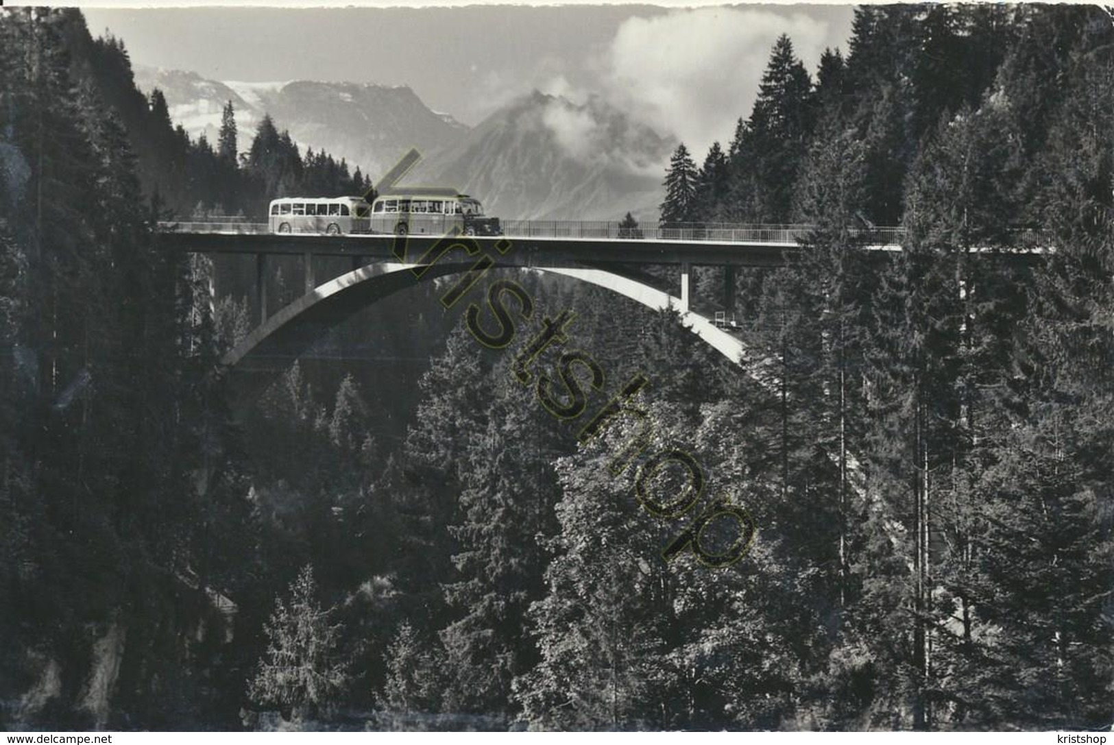 Strasse Frutigen - Adelboden - Hohstegbrücke Mit Postauto [4A-2.283 - Adelboden