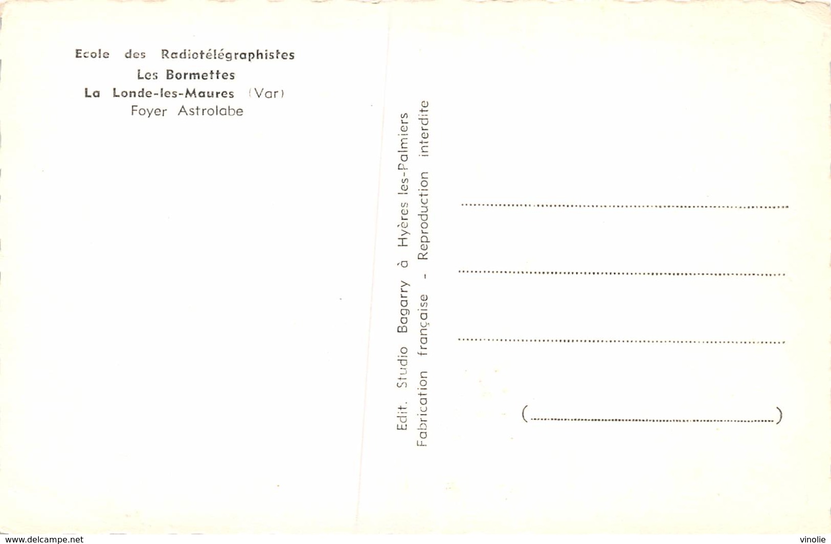 PIE.CHA-19-5332 : ECOLE DES RADIOTELEGRAPHISTES LES BORMETTES LA LONDE LES MAURES. VAR. TABLE DE PING-PONG - Tafeltennis