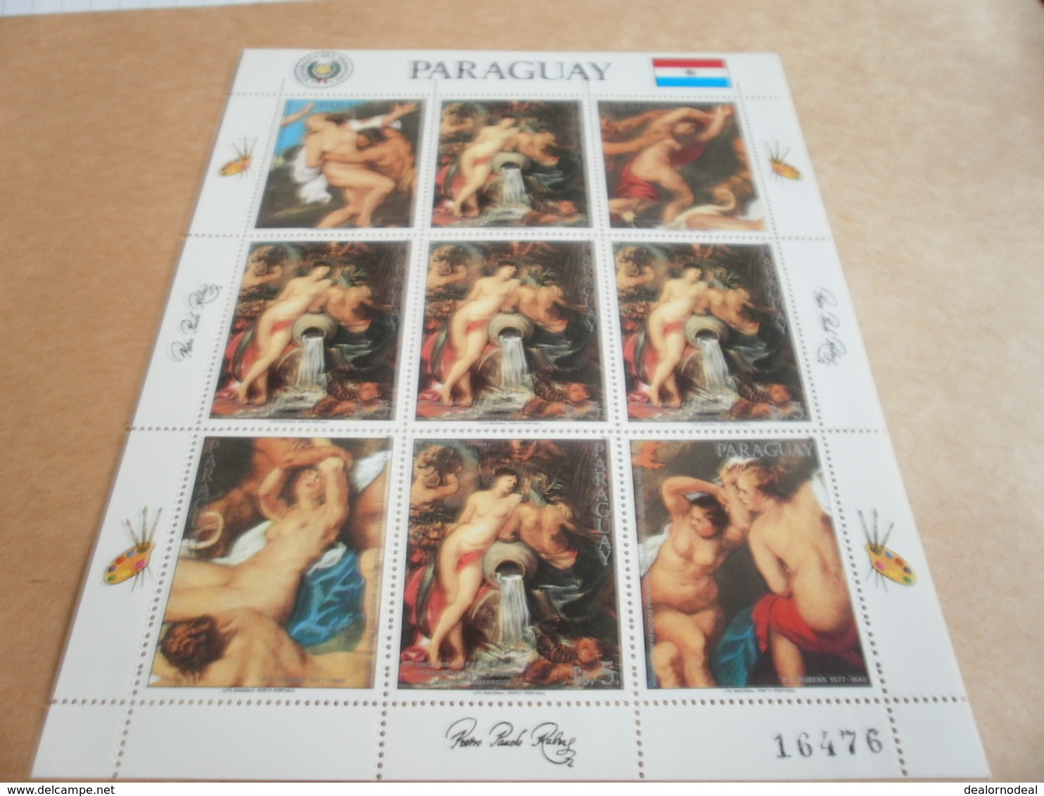 Sheetlet Paraguay 1985 Rubens - Paraguay