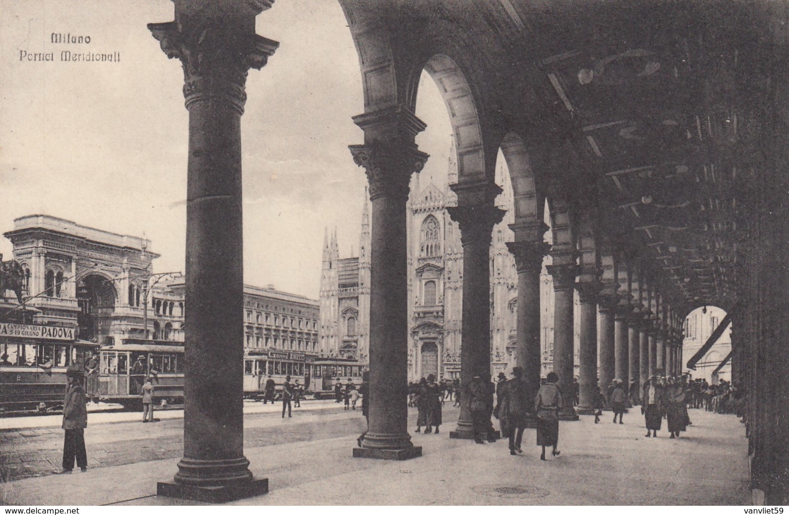 MILANO-PIAZZA MERIDIONALI-CARTOLINA NON VIAGGIATA -ANNO 1910-1920 - Milano