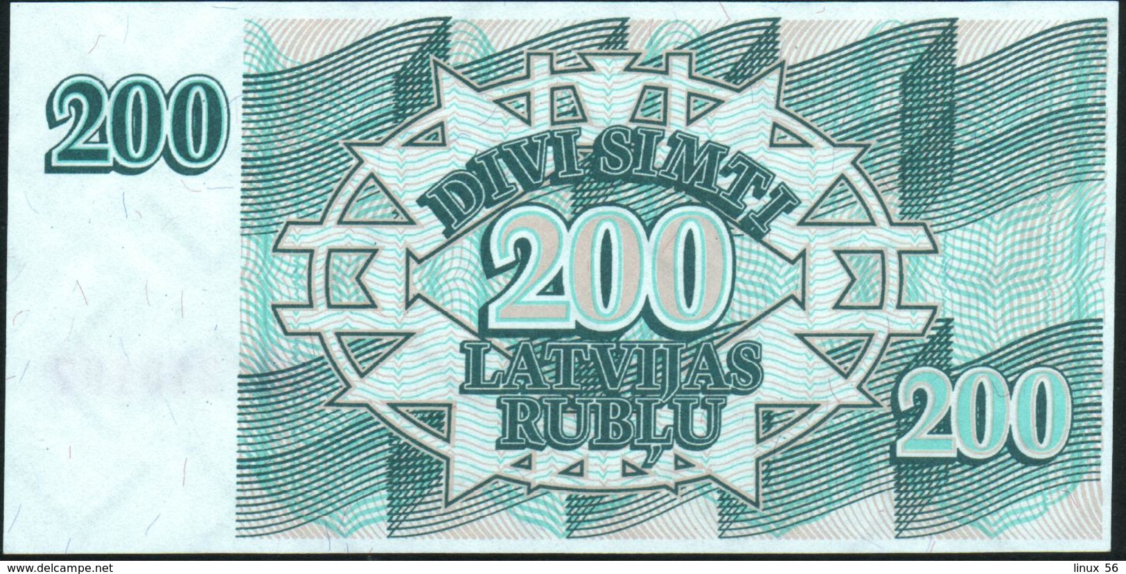 LATVIA - 200 Rublu 1992 UNC P.41 - Latvia