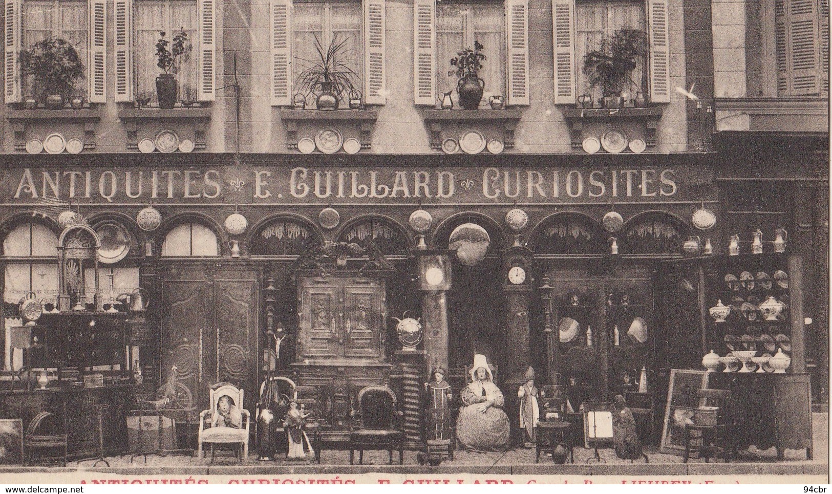 CPA (27) LIEUREY Antiquités Curiosités E GUILLARD Grande Rue - Marcilly-sur-Eure