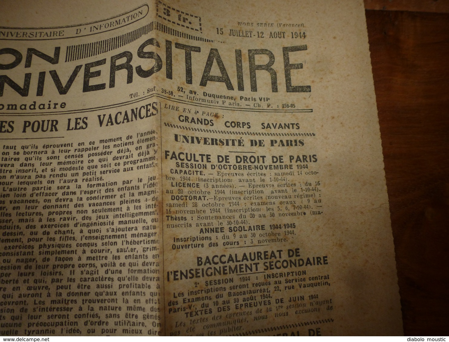 1944 INFO-UNI :Terrible Tragédie De La France Sous Les Bombardements Anglo-am. (Mayenne,Ploermel,Château-Gontier,etc) - Other & Unclassified