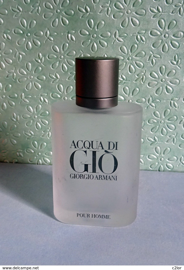 Flacon Spray  "AQUA DI GIO"  De GIORGIO ARMANI Eau De Toilette Pour Homme 50 Ml Vide/Empty Pour Collection - Flacons (vides)