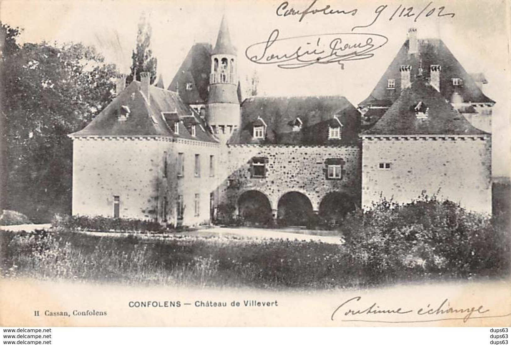 CONFOLENS - Château De Villevert - Très Bon état - Confolens