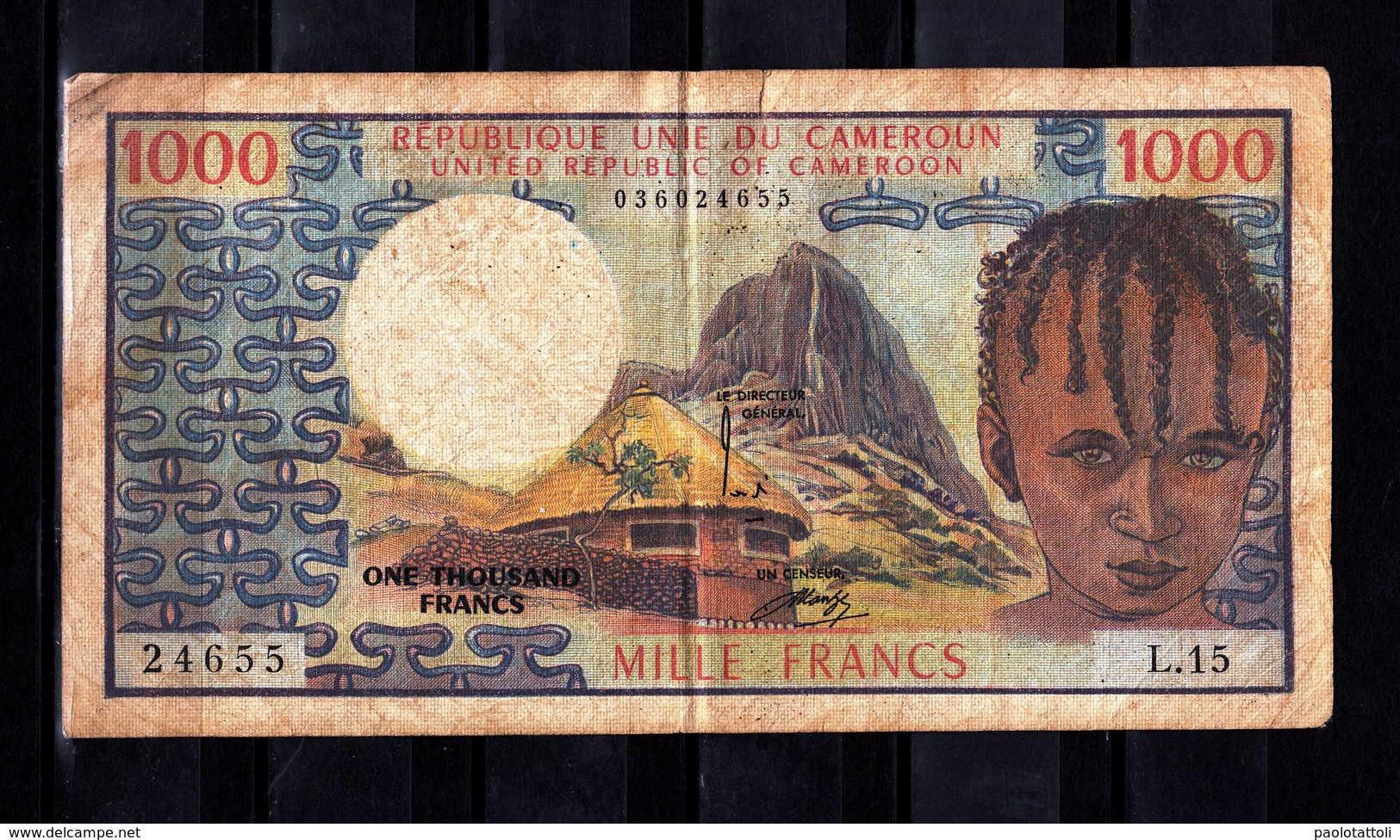 Cameroun,- 1000 Francs. Banque De Etats De L'Afrique Centrale.  L15 - Camerun