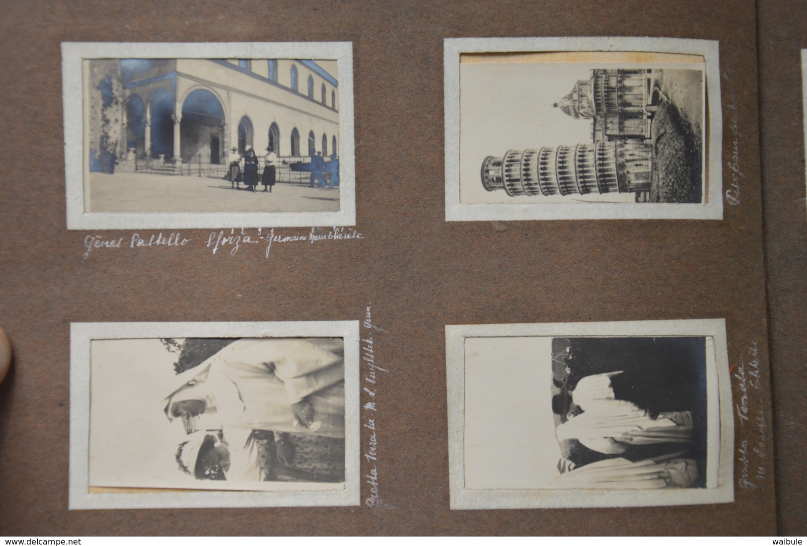 Album Complet 1921 Photos (6.5 X 4) Gênes Rome Florence Capri Venise Tivoli Tyrol - Album & Collezioni