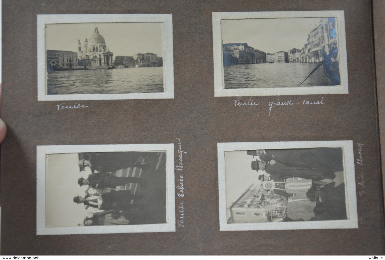 album complet 1921 photos (6.5 x 4) Gênes Rome Florence Capri Venise Tivoli Tyrol