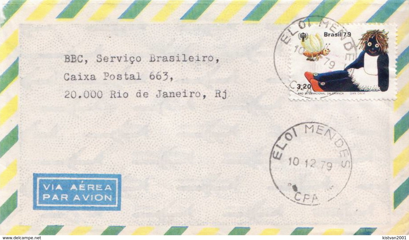 Postal History Cover: Brazil Stamp On Cover - Other & Unclassified