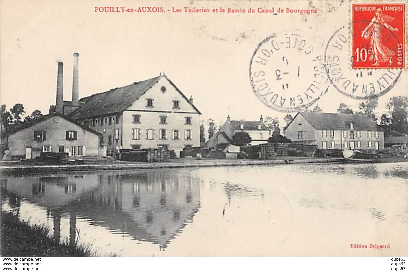 POUILLY EN AUXOIS - Les Tuileries Et Le Bassin Du Canal De Bourgogne - Très Bon état - Other & Unclassified