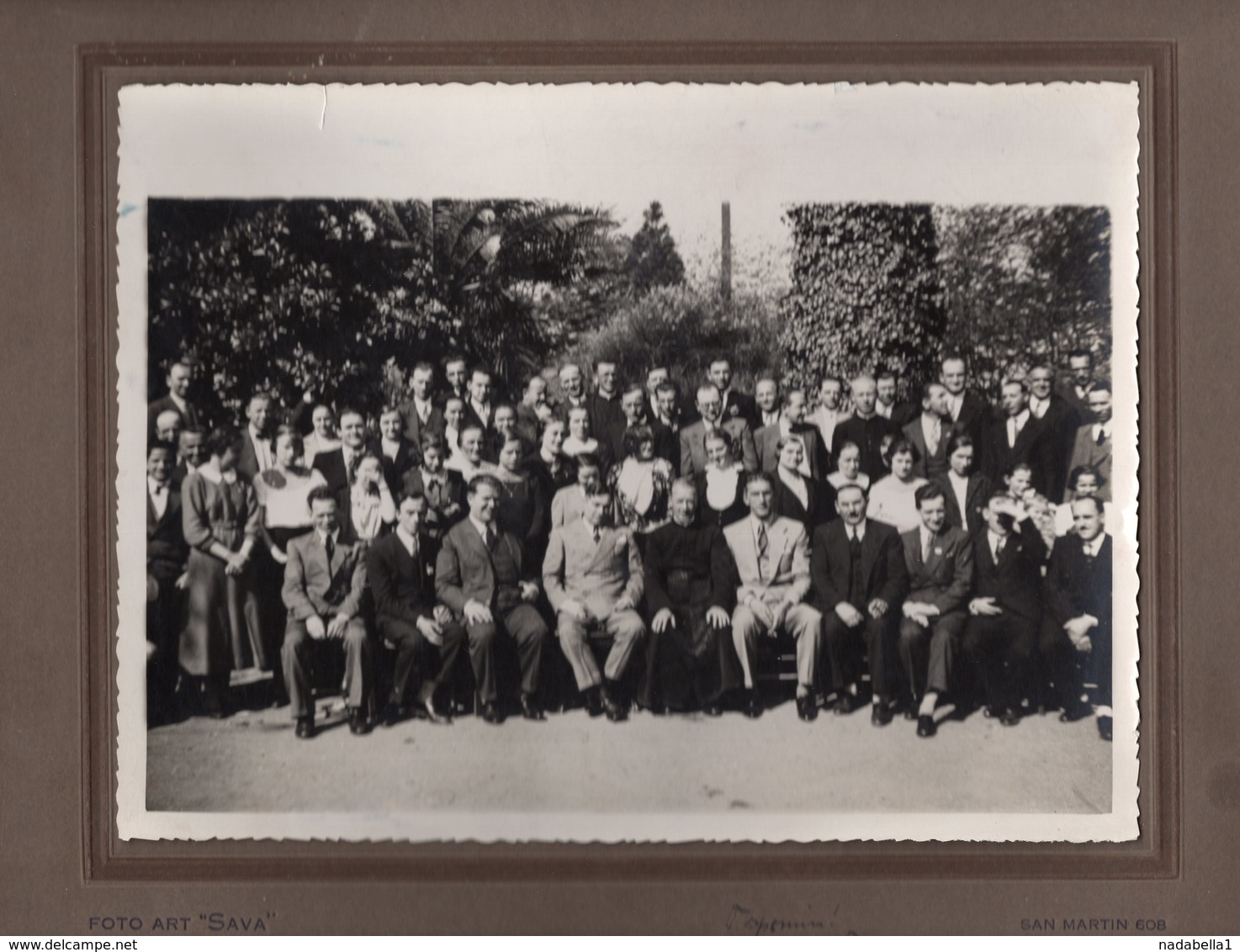 1936 ARGENTINA, BUENOS AIRES, YUGOSLAVIA, SLOVENIA, ORIGINAL PHOTOGRAPH - Identified Persons