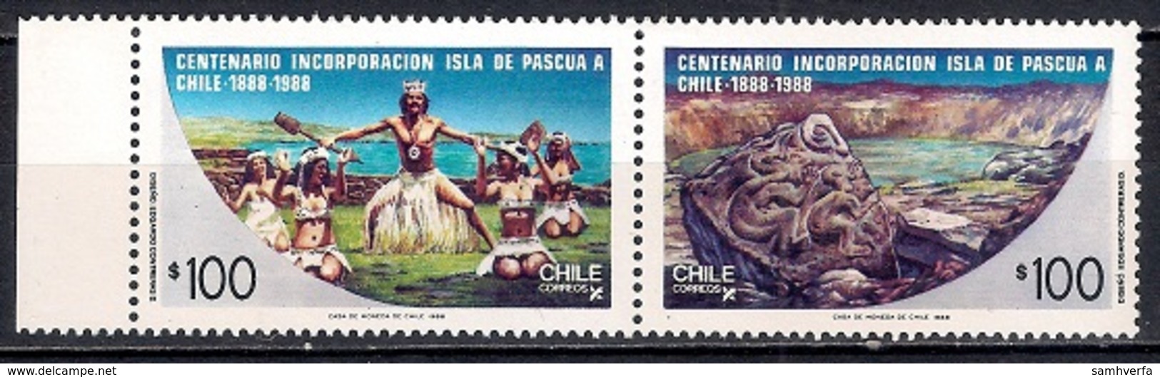 Chile 1988 - The 100th Anniversary Of Incorporation Of Easter Island Into Chile MINT - Chili