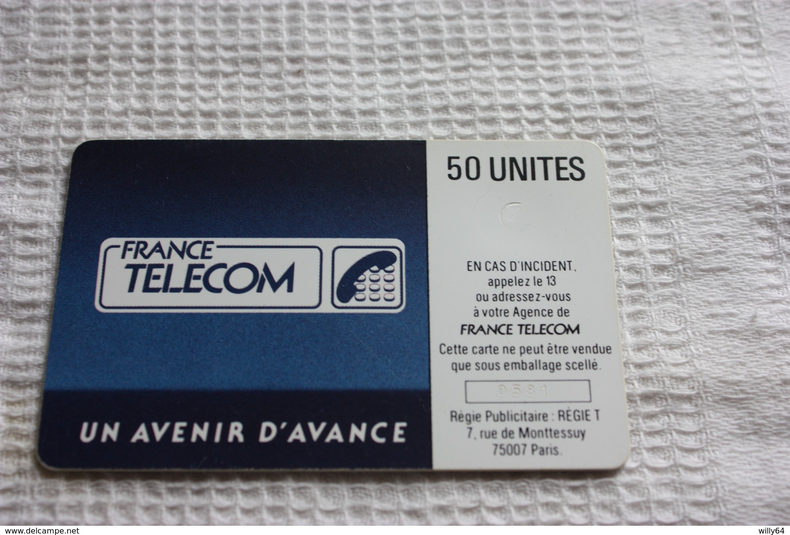 Télécarte France    F29  SOLEIL BLEU    50U  SO2   TBE - 1988