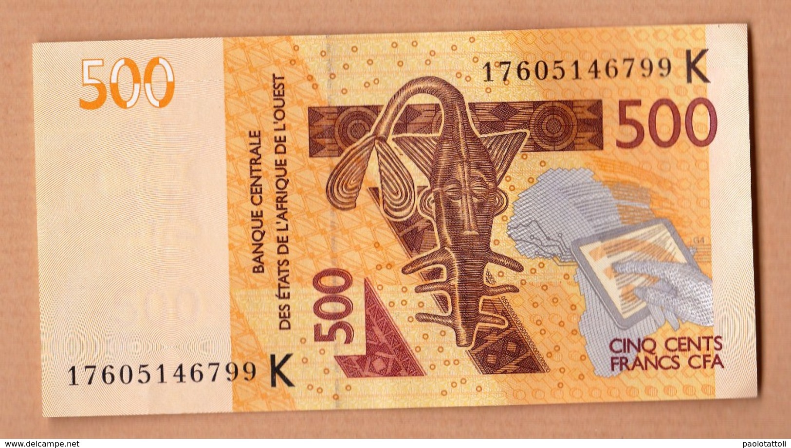 Senegal, Banque Central Des E'tats De L'Afrique De L'ouest- 2012-500 Francs CFA. - Senegal