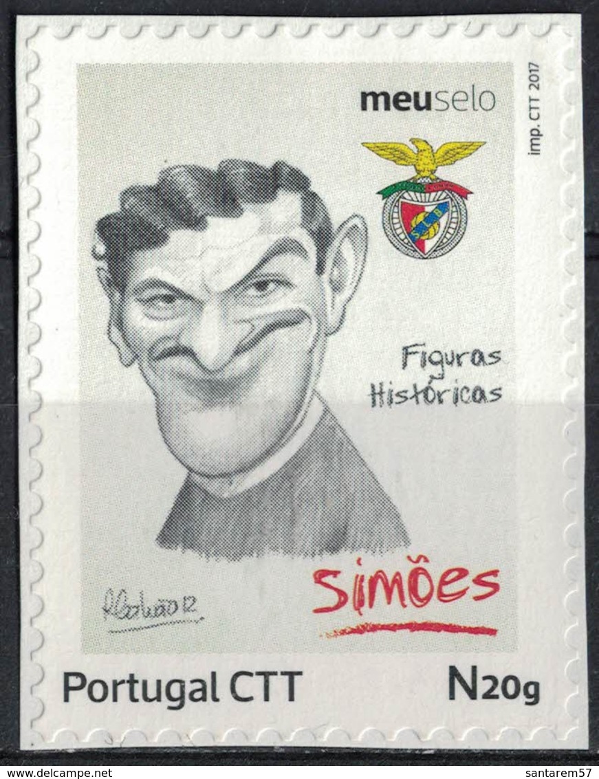 Portugal 2016 Non Oblitéré Used Figures Historiques Football Portugais António Simões Benfica SU - Oblitérés