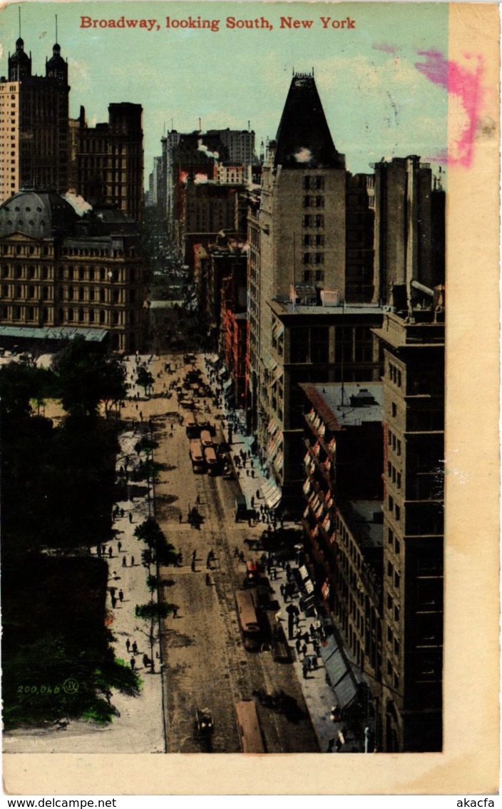 CPA Broadway, Looking South, NEW YORK CITY, USA (769905) - Broadway