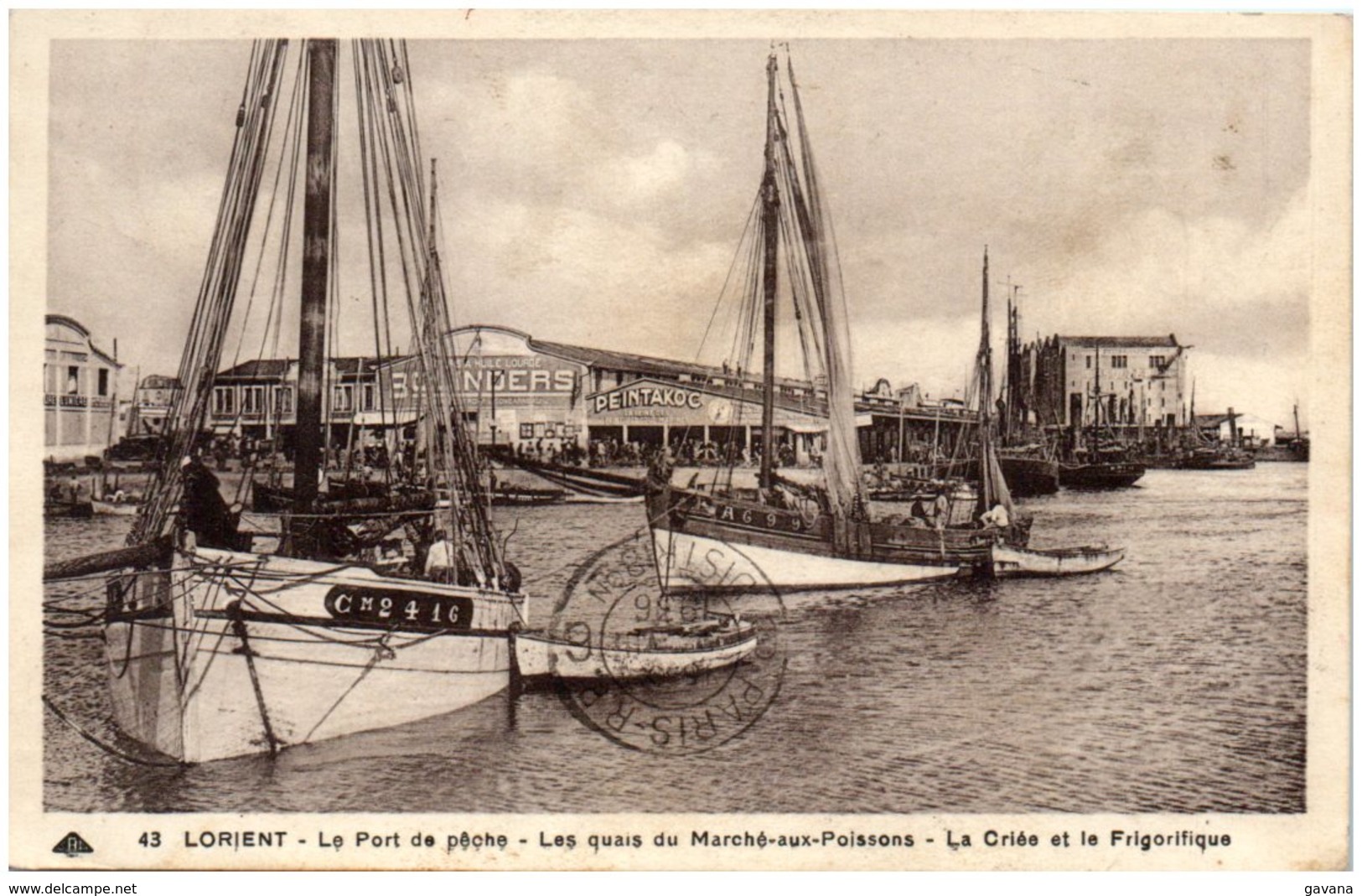 56 LORIENT - Le Port De Pêche - Les Quais Du Marché-aux-Poissons - La Criée Et Le Frigorifique - Lorient