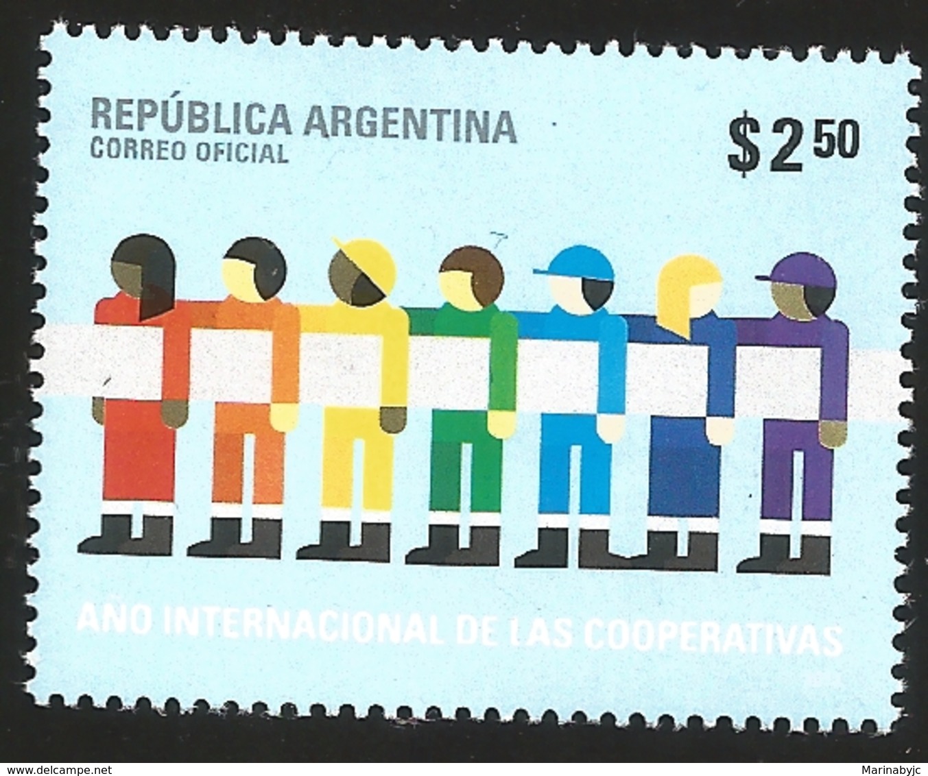 V) 2012 ARGENTINA, INTERNATIONAL YEAR OF COOPERATIVES, MNH - Ungebraucht