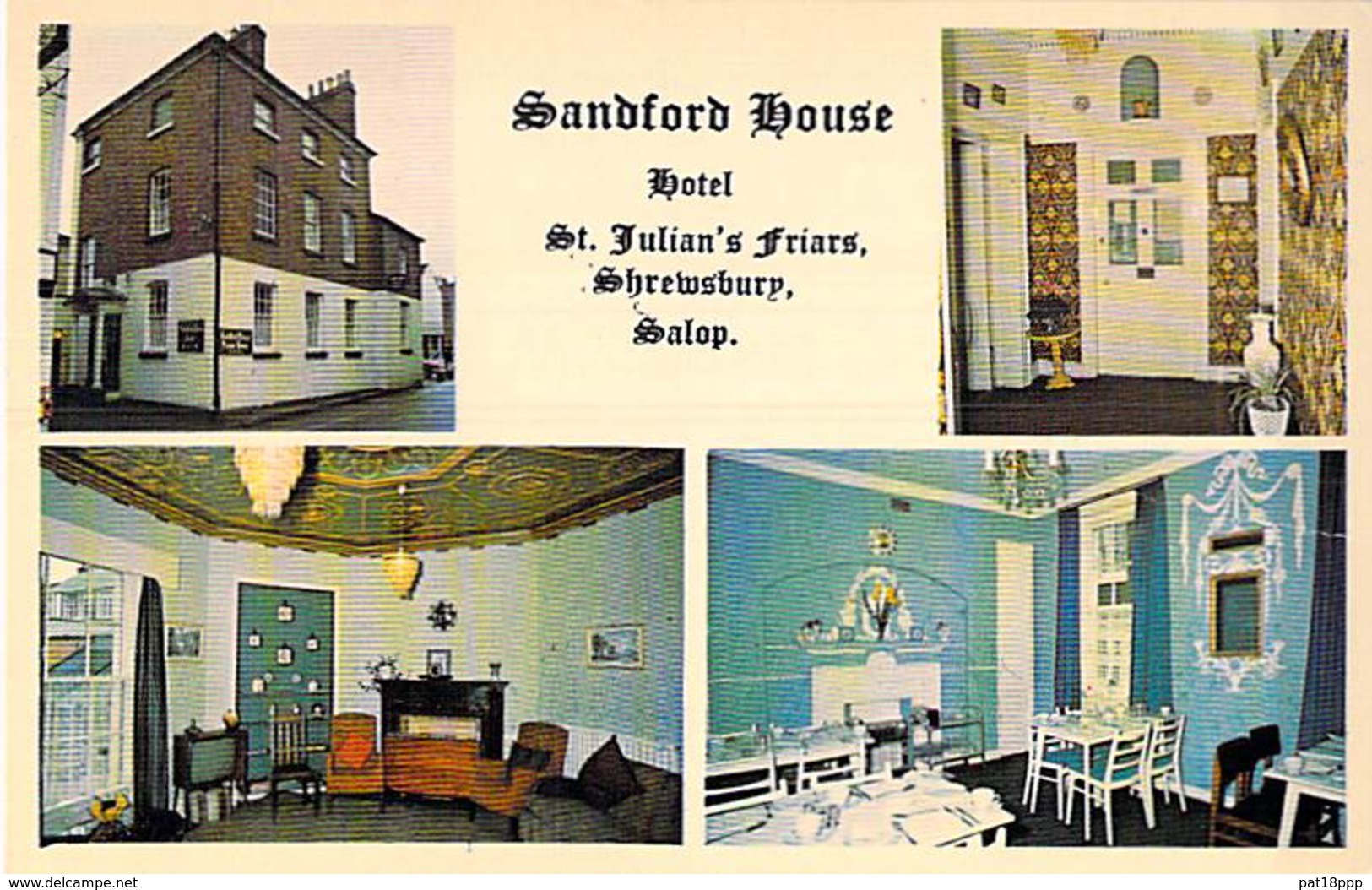 UK England ( Shropshire ) SHREWSBURY - Sandford House Hotel : St Julian's Friars - CPSM Format CPA - - Shropshire
