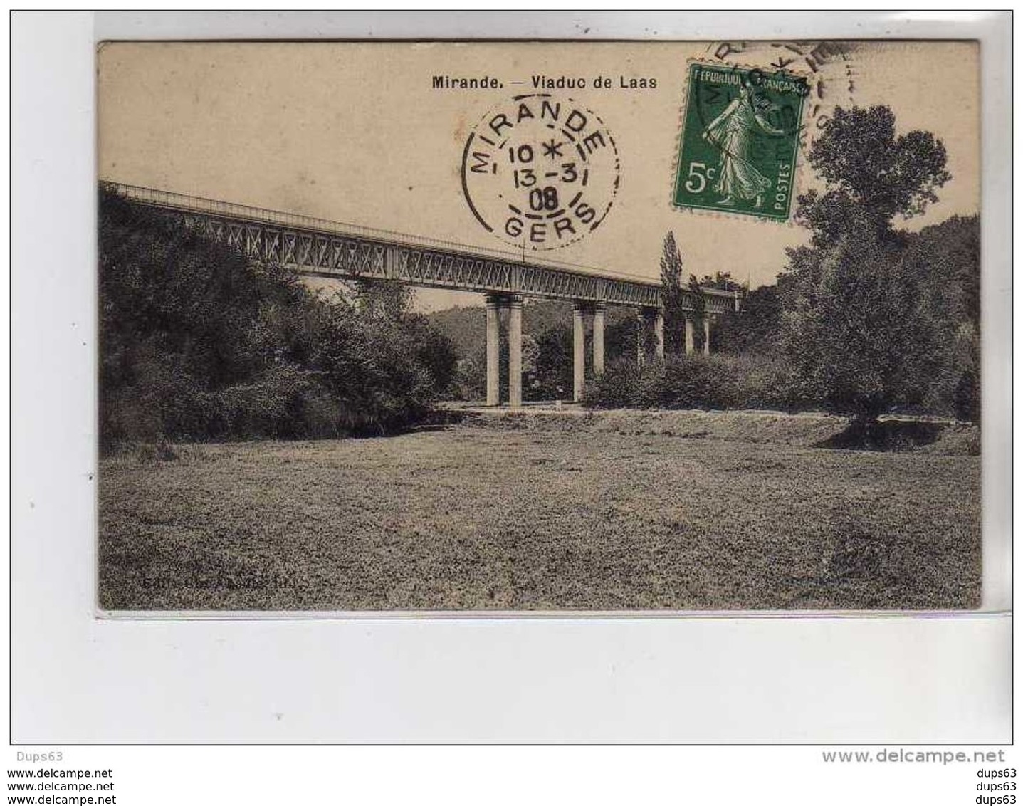 MIRANDE - Viaduc De Laas - Très Bon état - Mirande