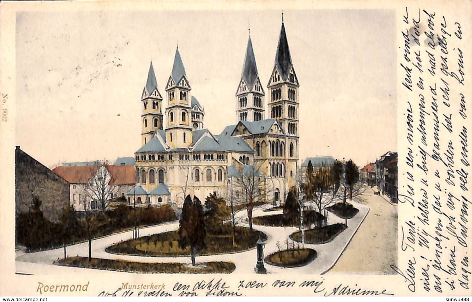 Roermond - Munsterkerk (gekleurd 1903) - Roermond