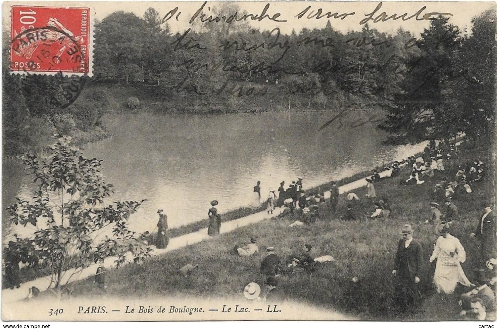 D75 - PARIS - LE BOIS DE BOULOGNE - LE LAC - Nombreuses Personnes - Belle Animation - Parcs, Jardins