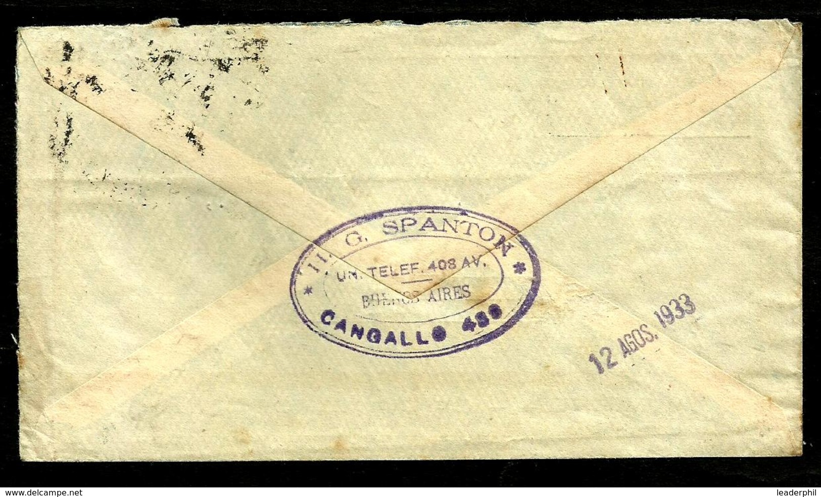 ARGENTINA 1933 AIR COVER TO UK , AEROPOSTALE, GOOD POSTAGE !!! - Covers & Documents