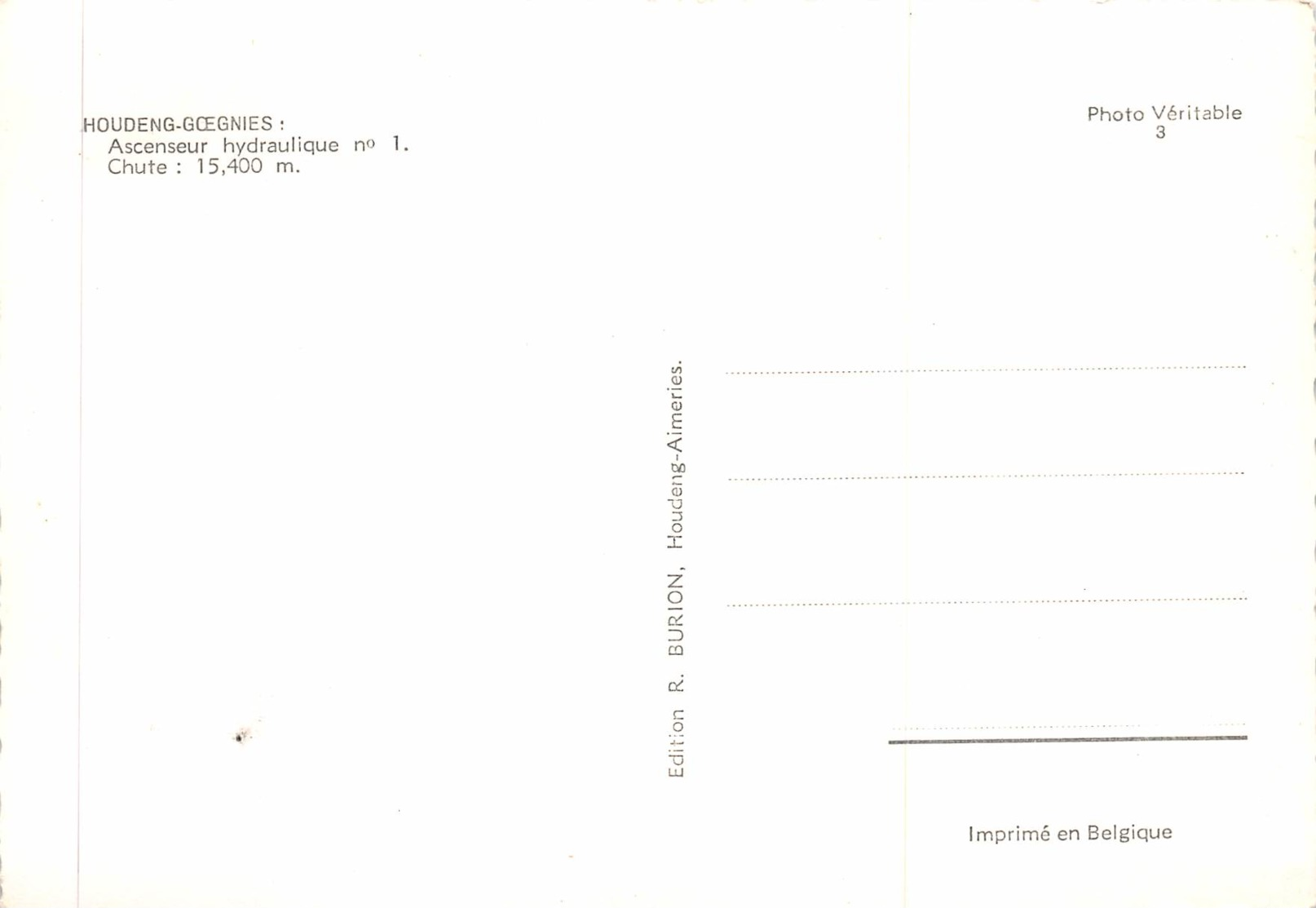 Houdeng-Goegnies - Ascenseur Hydraulique N° 1 - La Louvière