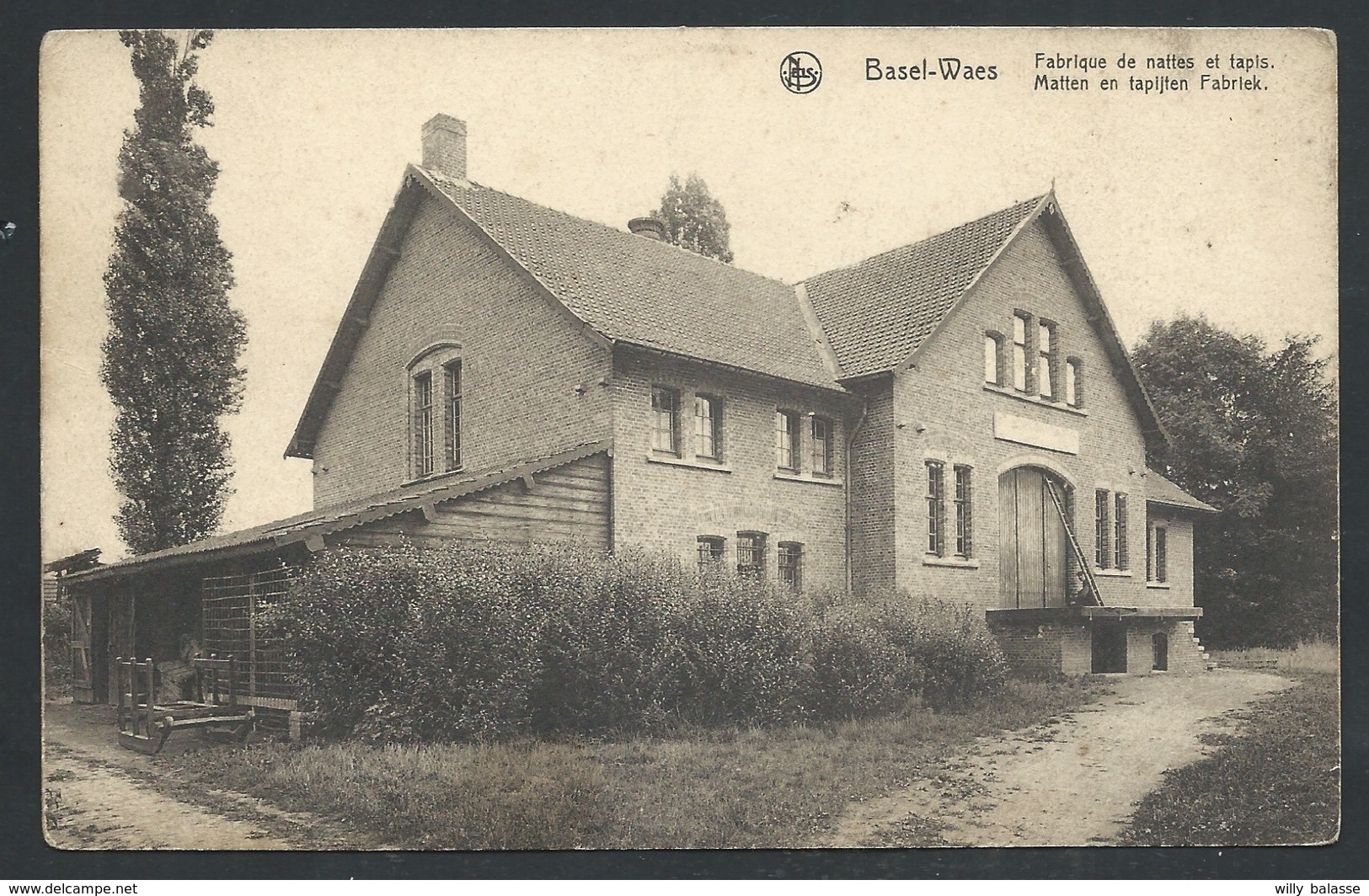 +++ CPA - BAZEL - WAAS - BASEL - WAES - Fabrique De Nattes Et Tapis - Matten En Tapijten Fabriek - Industrie - Nels   // - Kruibeke