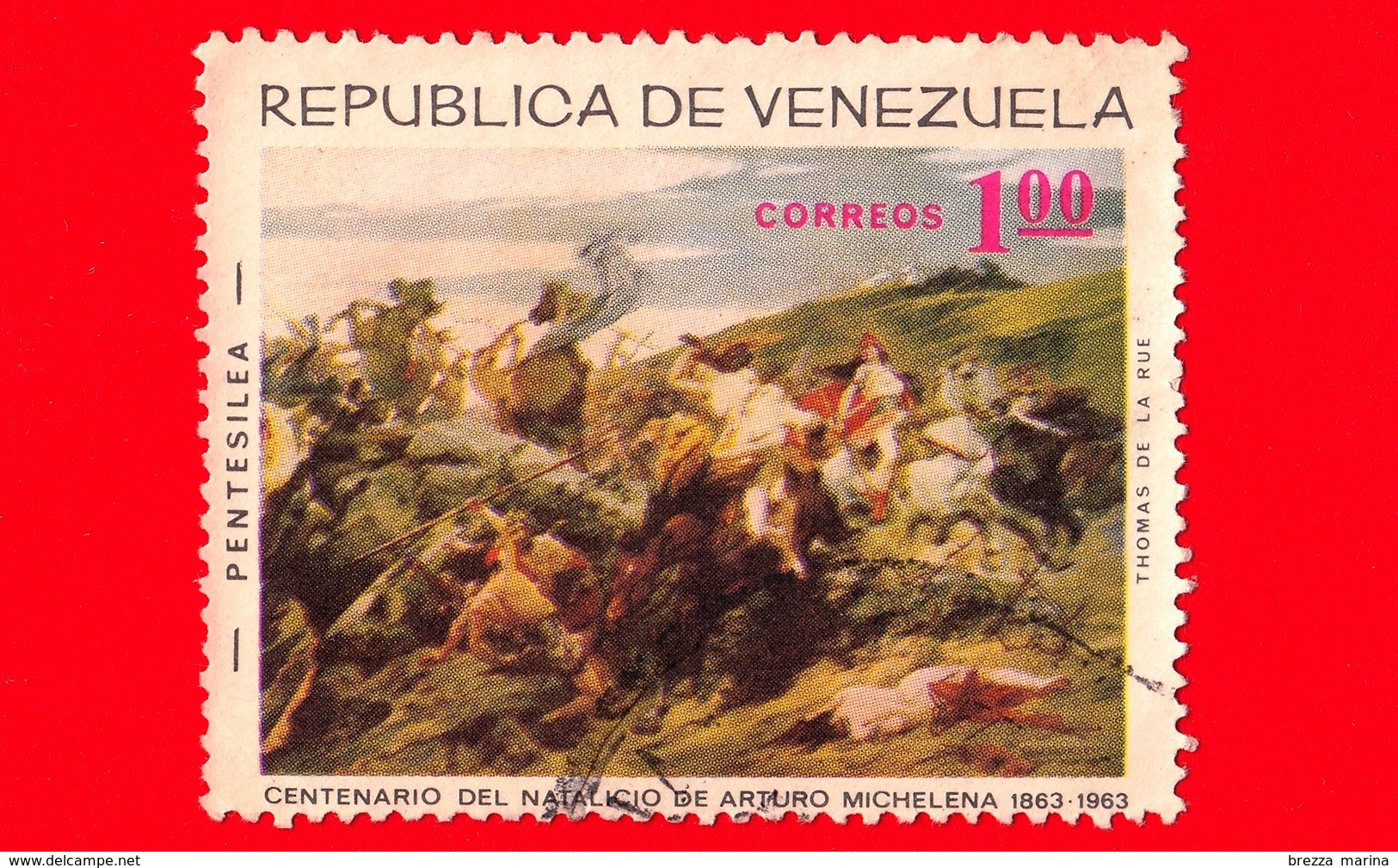 VENEZUELA - Usato - 1966 - 100 Anni Della Nascita Di Arturo Michelena (1863-1963) - Pentesilea - 1.00 - Venezuela