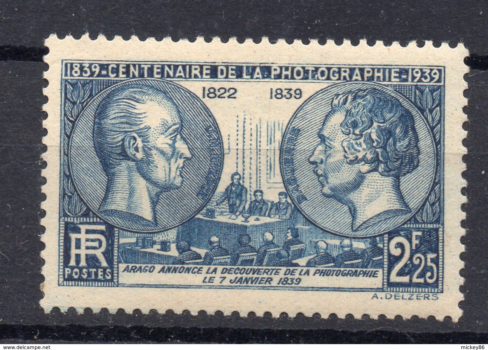 1939--tp  N° 427   NEUF   SANS CHARNIERE...Centenaire De La Photographie -- Cote  18€ ......à  Saisir - Unused Stamps