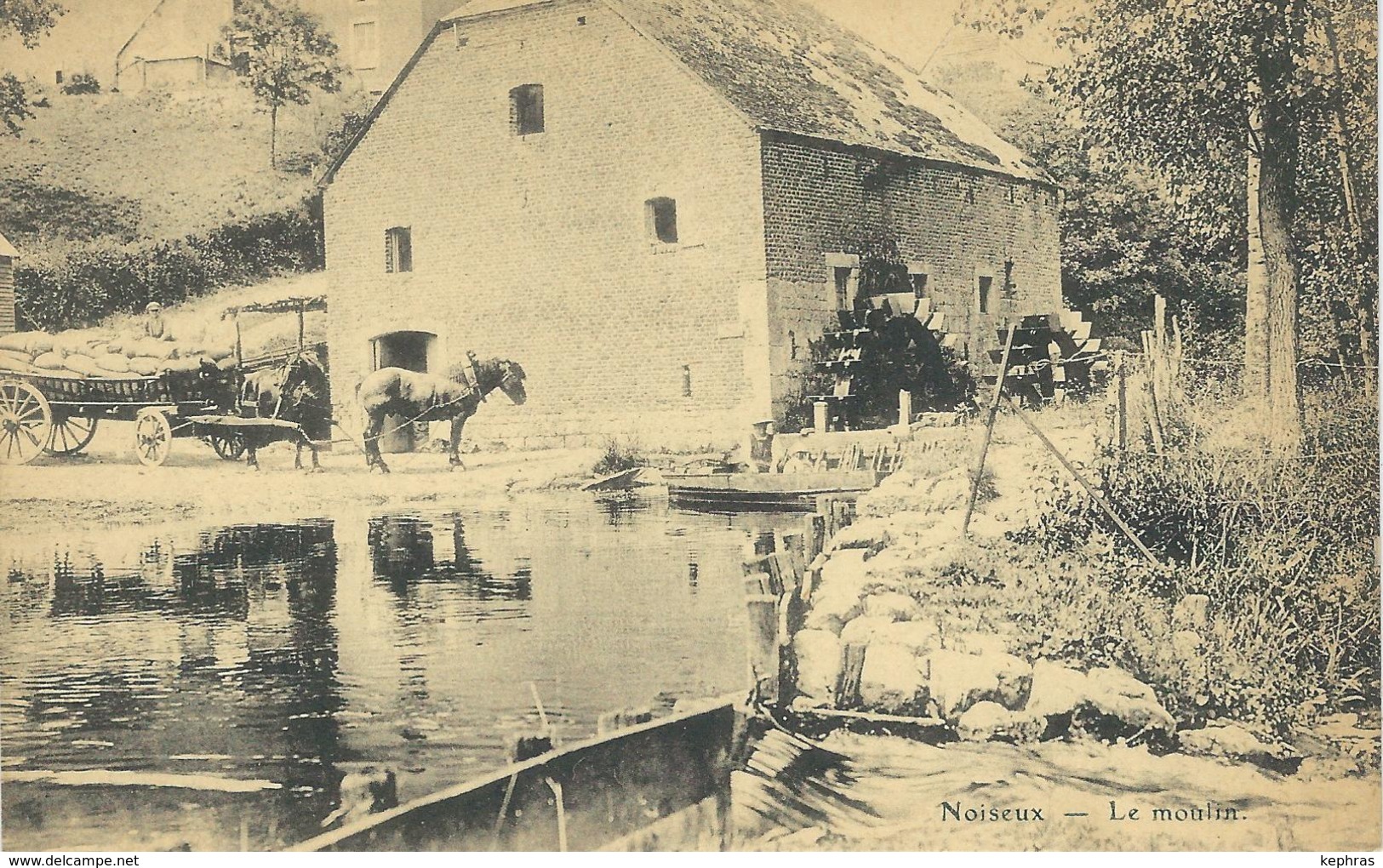 NOISEUX : Le Moulin - TRES RARE CPA - Somme-Leuze