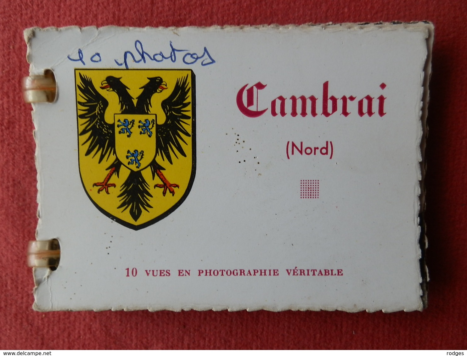 Dep 59 , Mini Carnet De Cp  CAMBRAI , 10 Vues En Photographie Véritable , 9x6,5 - Cambrai