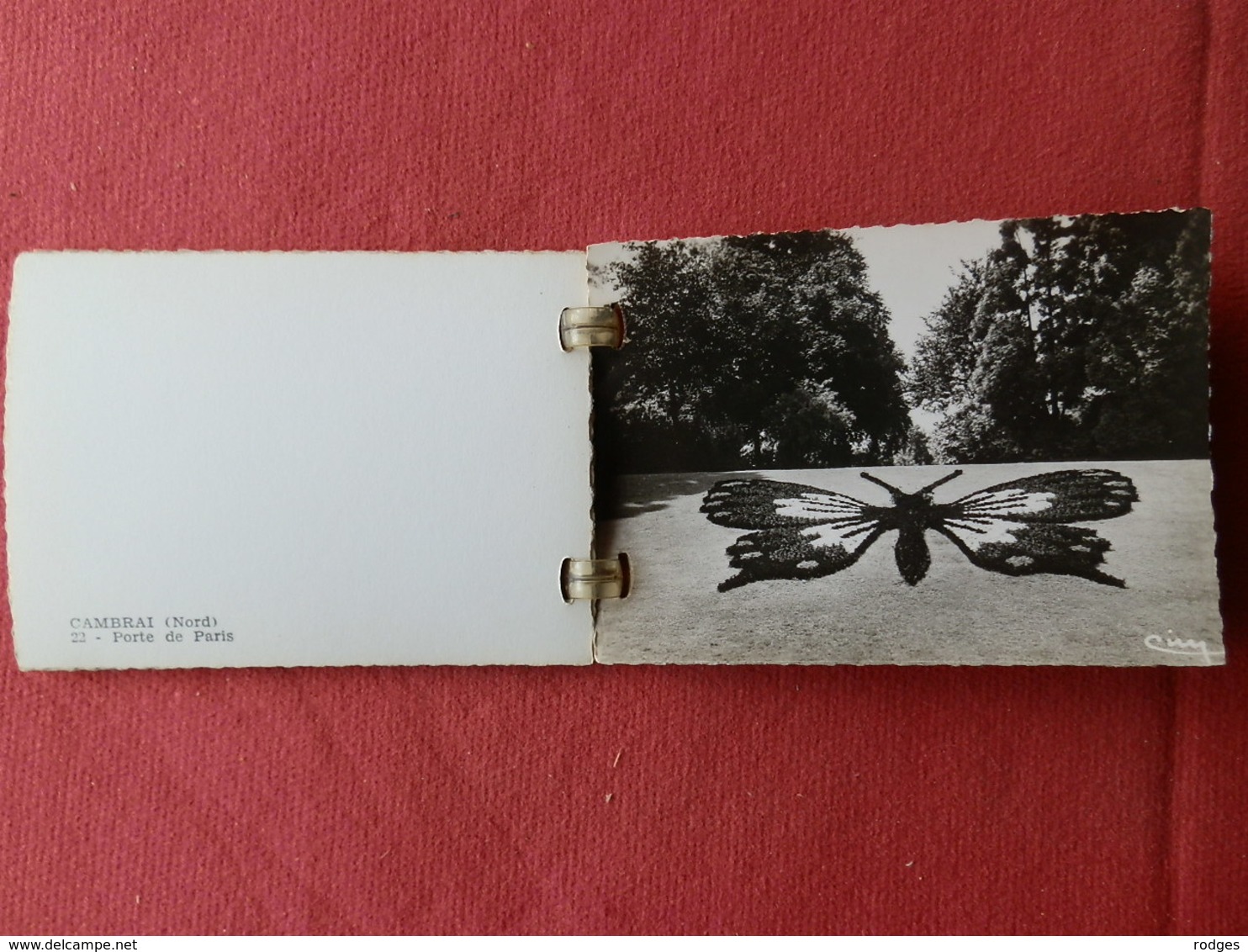 Dep 59 , Mini carnet de cp  CAMBRAI , 10 vues en Photographie Véritable , 9x6,5