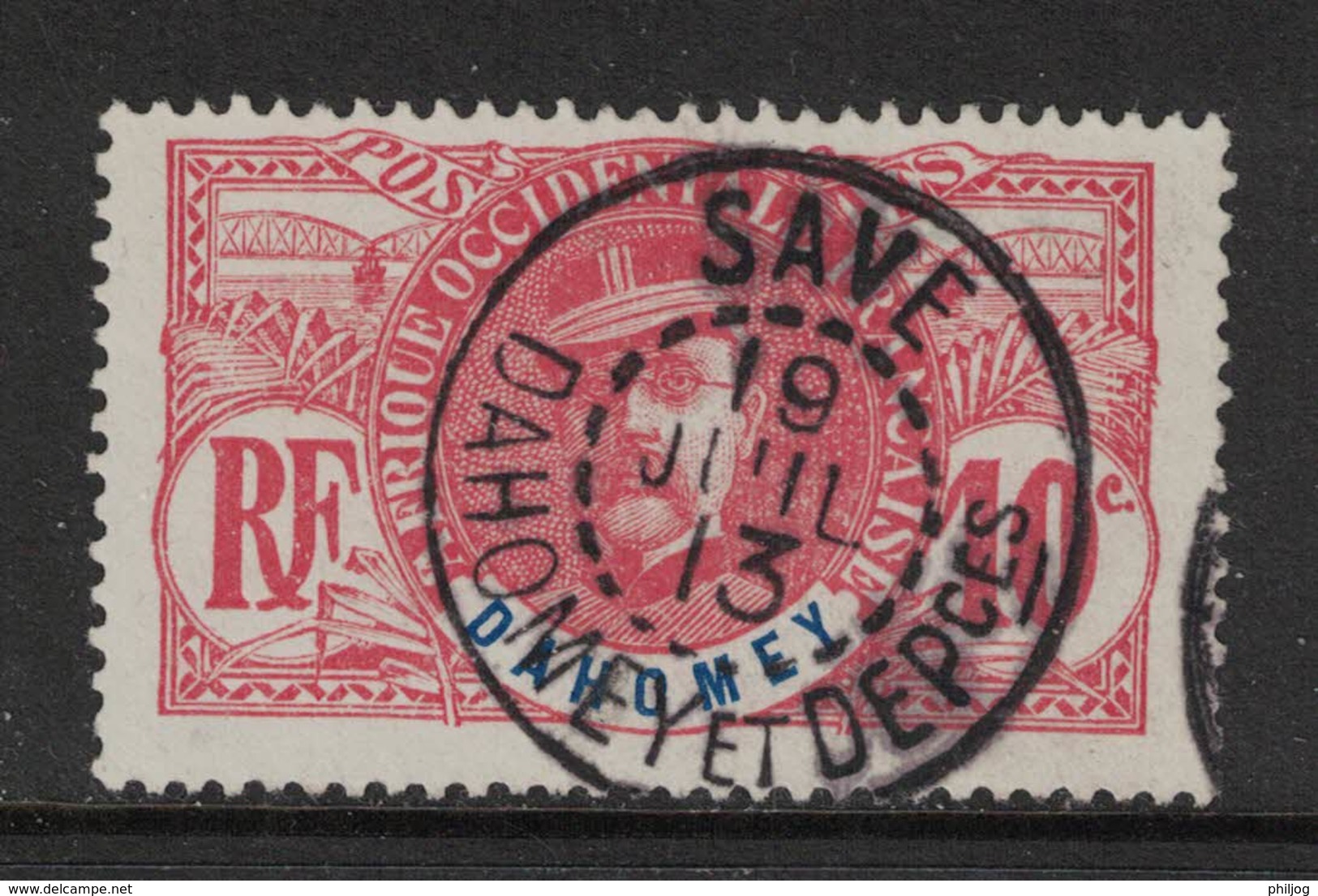 Dahomey - Yvert 22 Oblitéré "SAVE"  - Scott#21 - Used Stamps