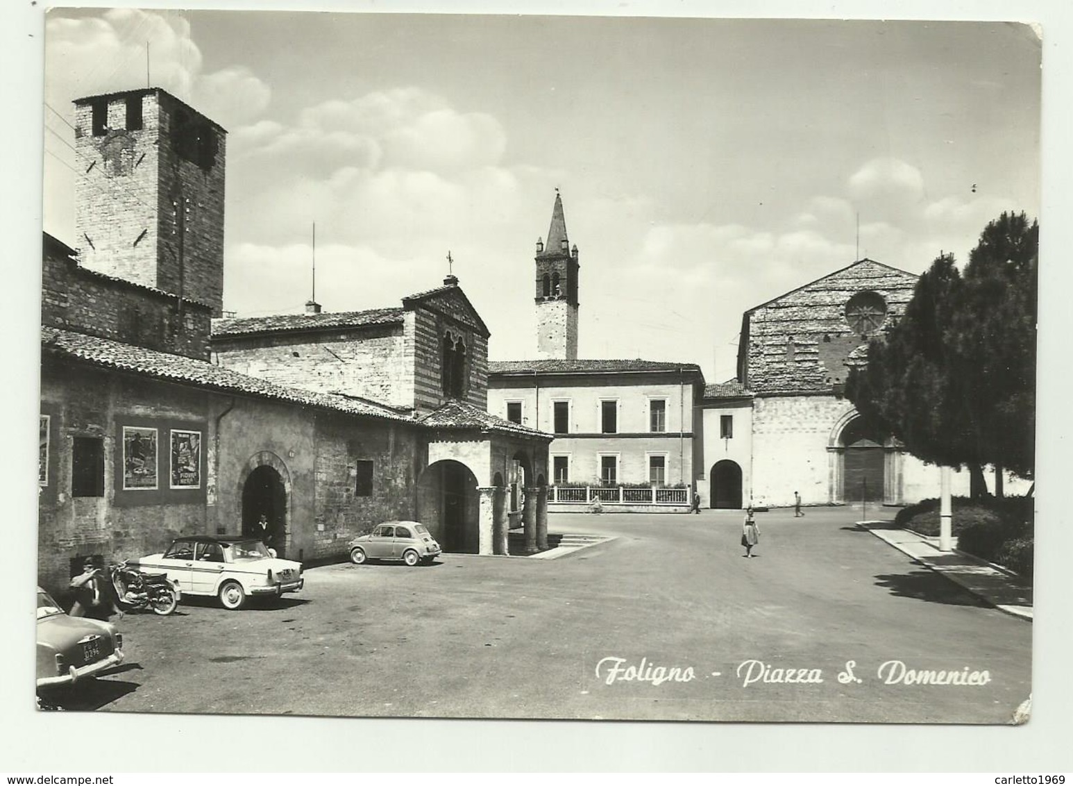 FOLIGNO - PIAZZA S.DOMENICO -   VIAGGIATA FG - Foligno