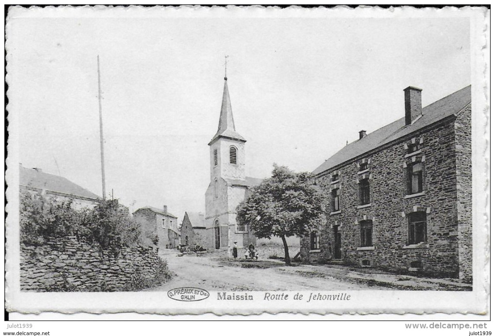 MAISSIN ..-- Combats 14-18 . Rue De JEHONVILLE . Eglise . - Paliseul