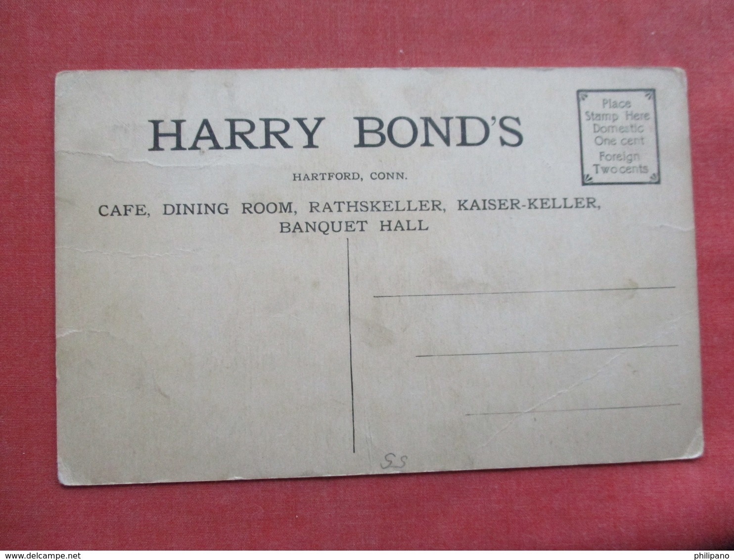 Harry Bonds  Cafe Dining Room    Connecticut > Hartford        Ref 3383 - Hartford