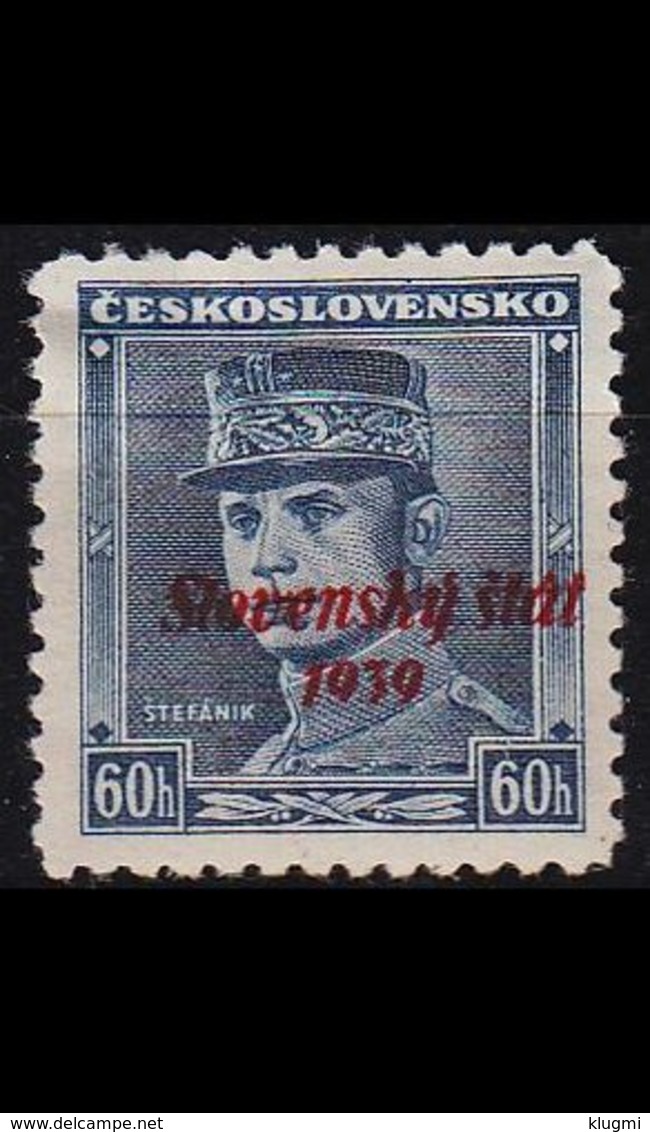 SLOWAKEI SLOVENSKO [1939] MiNr 0011 ( */mh ) - Ungebraucht