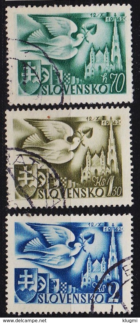 SLOWAKEI SLOVENSKO [1942] MiNr 0102-04 ( O/used ) - Gebraucht