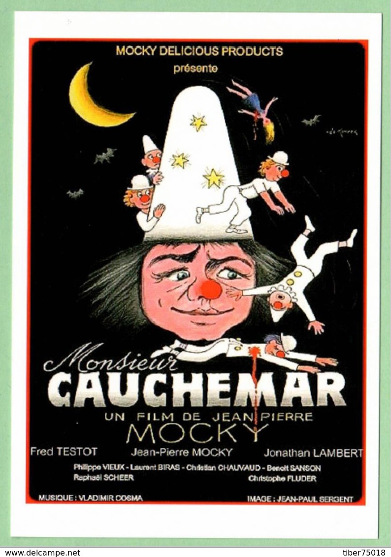 Carte Postale : Monsieur Cauchemar (film De Jean-Pierre Mocky - Cinéma - Affiche) Illustration : Léo Kouper (clown) - Kouper