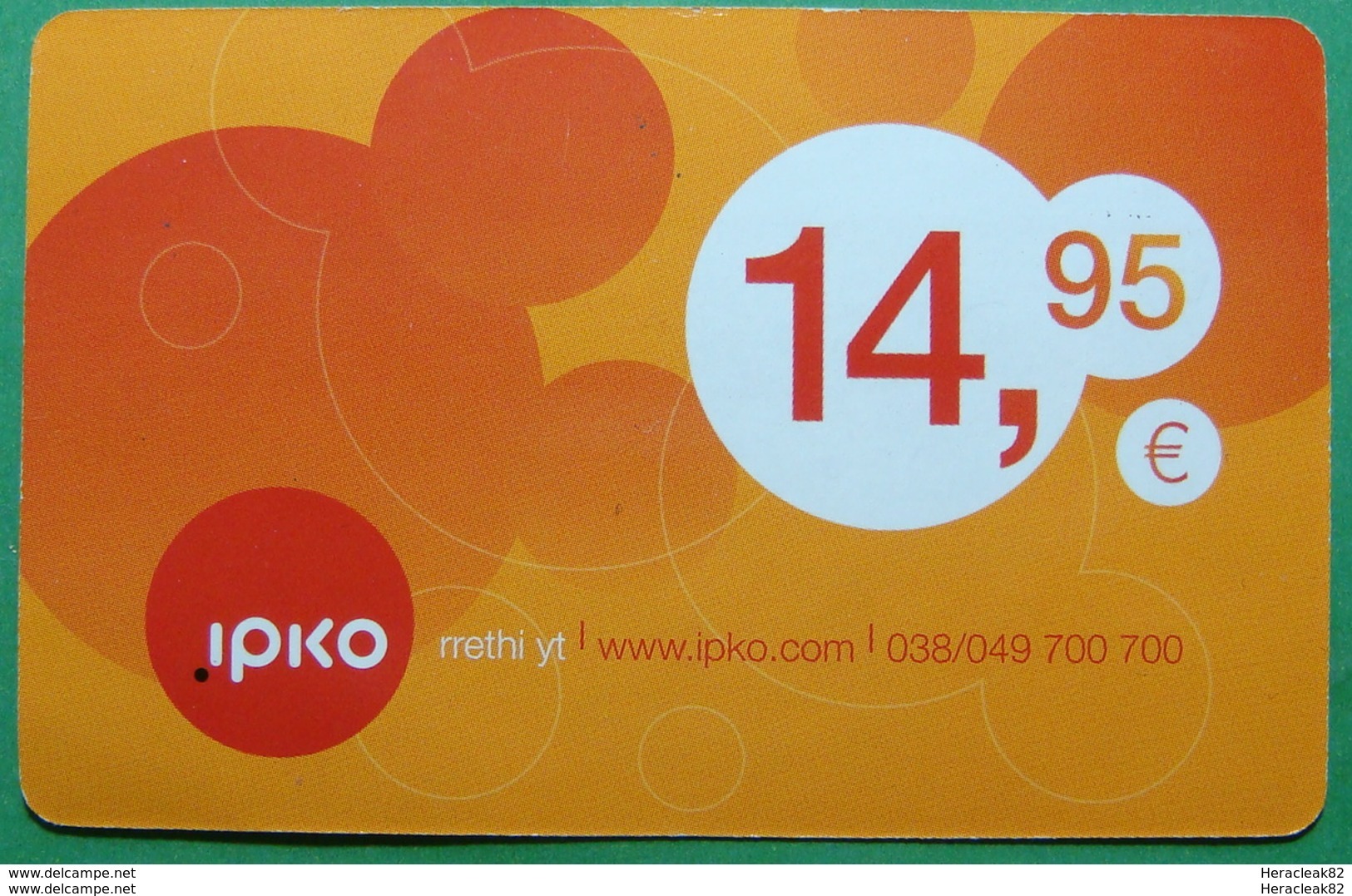 Kosovo PREPAID CARD 14,95 EURO, Operator IPKO *BUBBLES* RRRR - Kosovo