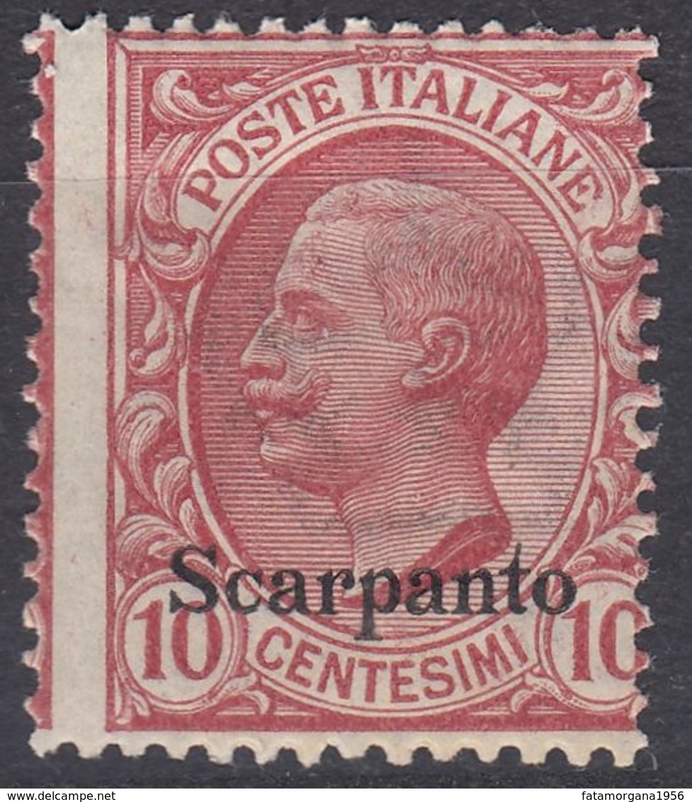 ITALIA - SCARPANTO - 1912 - Unificato 3 Nuovo Non Linguellato. - Egeo (Scarpanto)