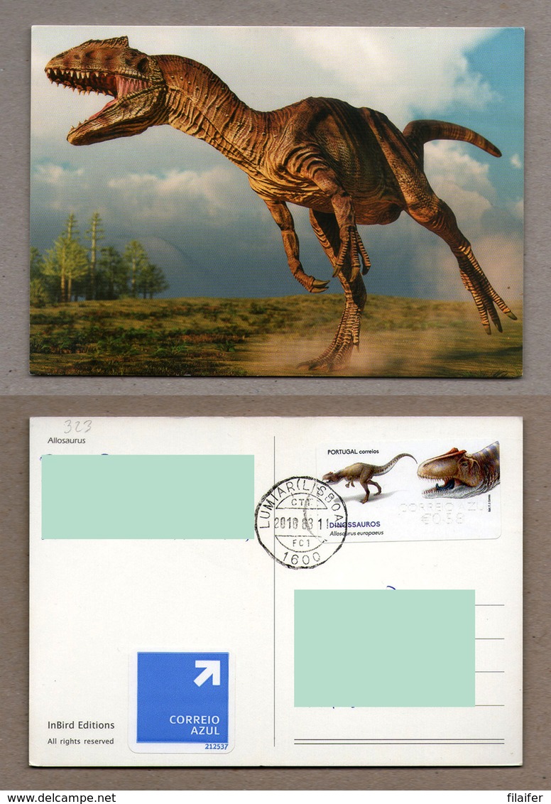 Portugal Stamps | Postcard - ATM Dinosaur And Postcard - Used - Other & Unclassified