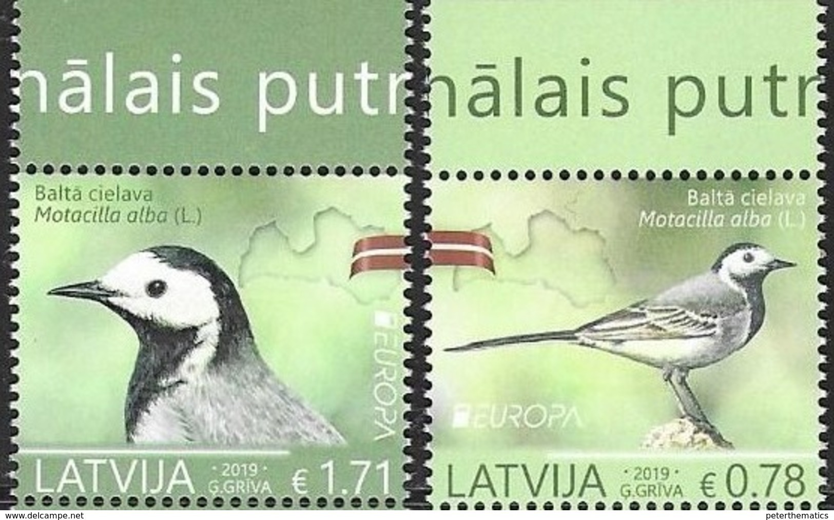 LATVIA, 2019, MNH, EUROPA, BIRDS, 2v - 2019