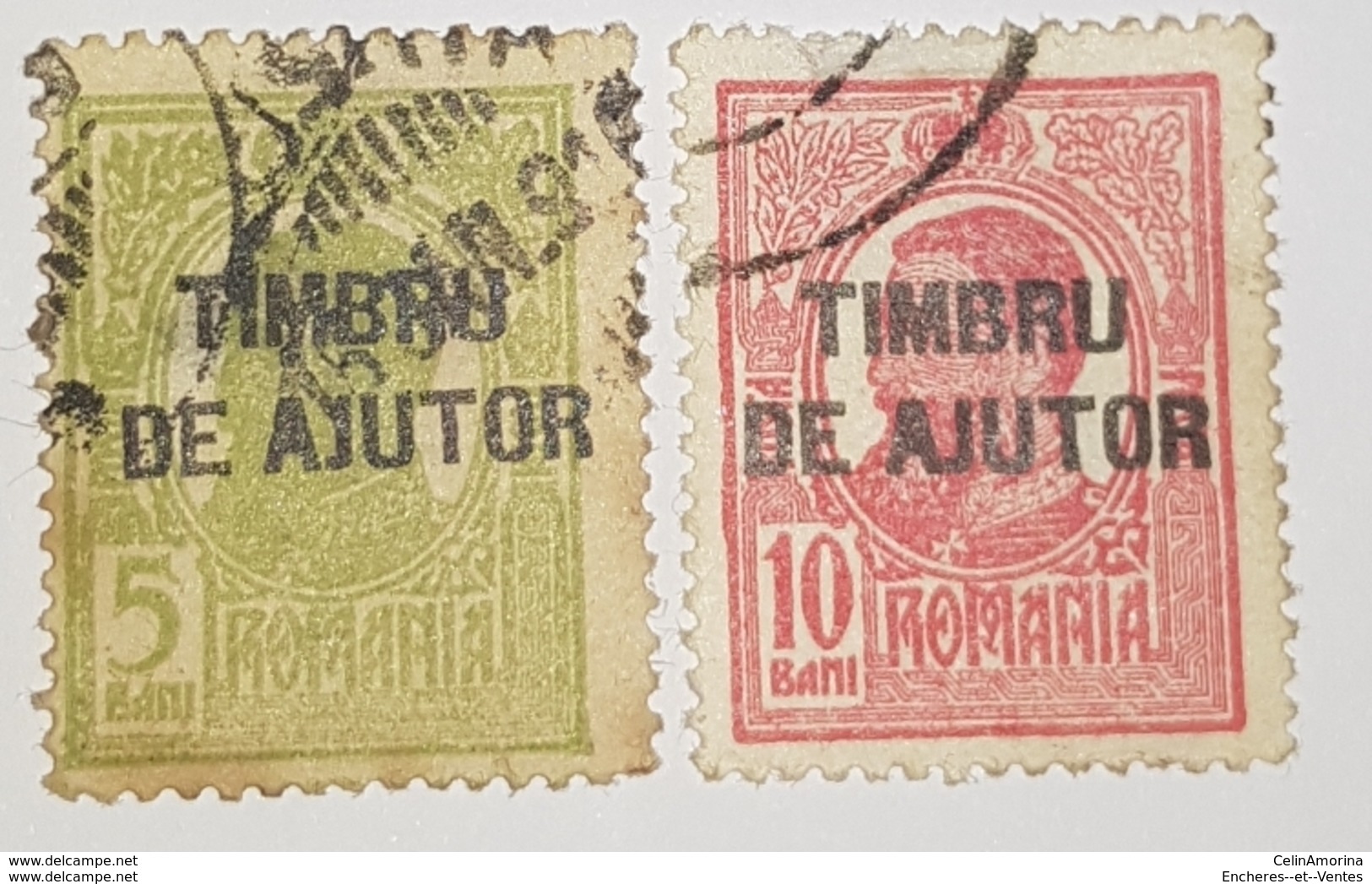 Roumanie Timbre N.40+N.41 Surcharge Timbru De Ajutor - Port Dû (Taxe)