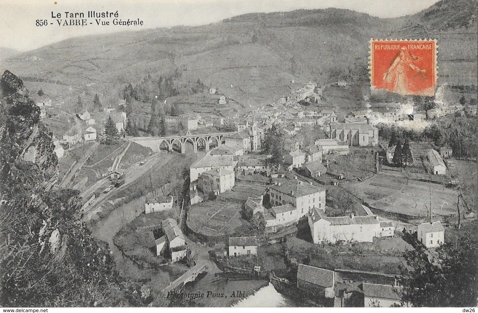 Le Tarn Illustré - Vabre, Vue Générale - Phototypie Poux - Carte N° 856 - Vabre